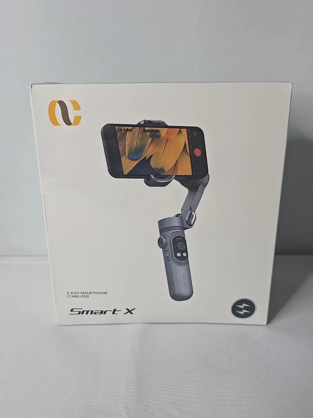 Grey AOCHUAN Smart X Pro Phone Gimbal Stabilizer 3-Axis Smartphone Grey